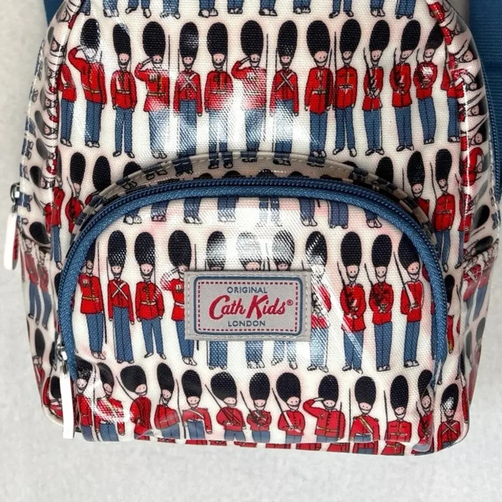 Cath Kidston Mini Vinyl Backpack London Royal Guard Soldiers Retro NWT